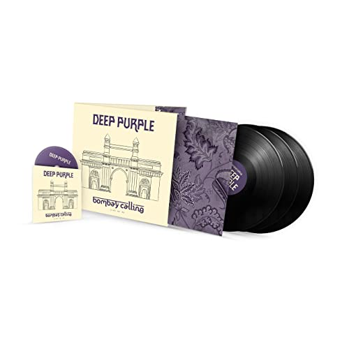 Deep Purple "Bombay Calling" vinyl record with gatefold cover and insert.