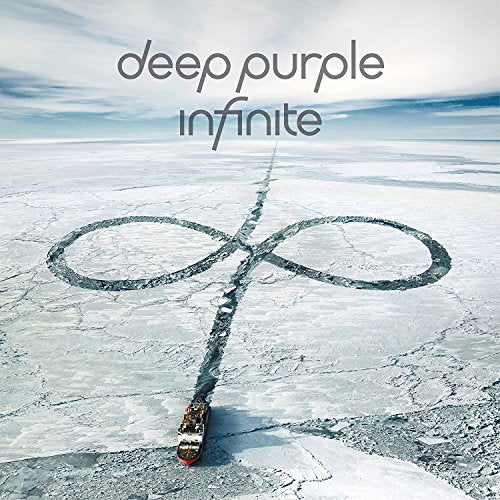 Deep Purple “InFinite” album cover: ship on icy water, infinity symbol.