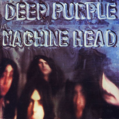 Deep Purpleās āMachine Headā CD cover with band members in blue tones.