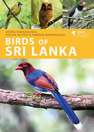 Colourful photographs of various bird species on a book cover with natural scenery background.