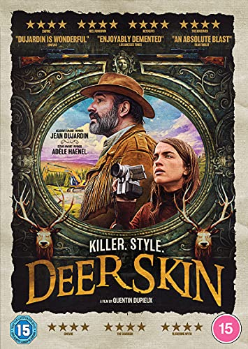 DVD cover for "Deerskin" featuring two people and deer antlers.