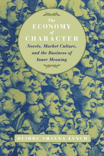 Book cover with repeating portrait illustrations and title: "The Economy of Character.