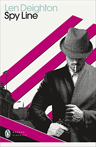Book cover: "Spy Line" by Len Deighton, featuring a shadowed man in a hat.