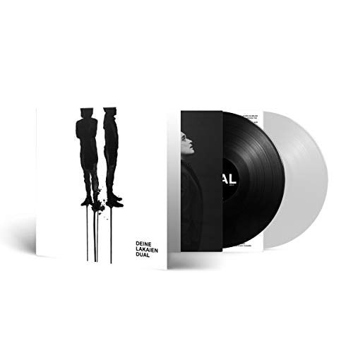 Deine Lakaien "Dual" vinyl record with figures on cover art.