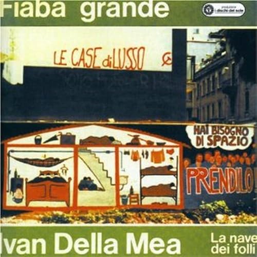 CD cover for Della Mea Ivan’s “Fiaba Grande” featuring illustrated buildings.