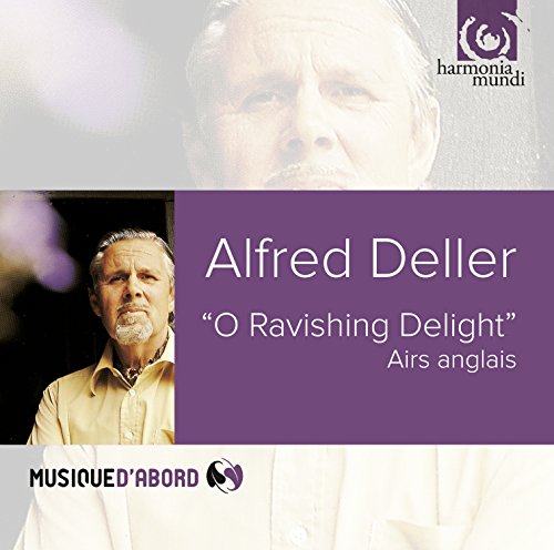 CD cover for “O Ravishing Delight” featuring Alfred Deller’s portrait.