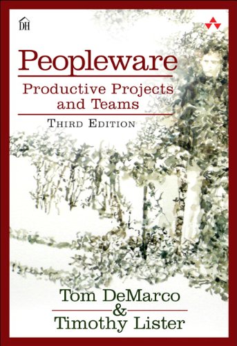 Book cover for Peopleware: Productive Projects and Teams, Third Edition by DeMarco and Lister.