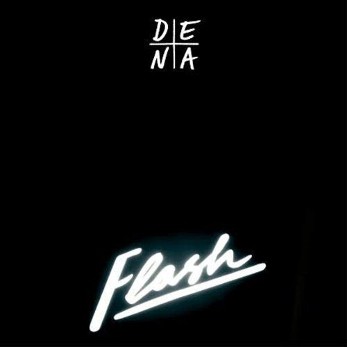 Black CD cover with white text reading “Dena - Flash”.