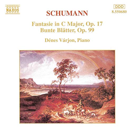 CD cover for Schumann piano works featuring a landscape painting.