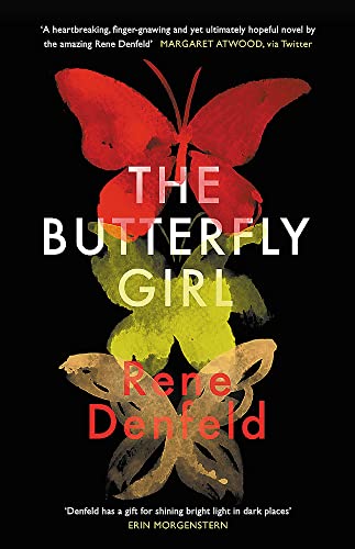 Book cover with stacked watercolor butterflies in red, yellow, and brown.