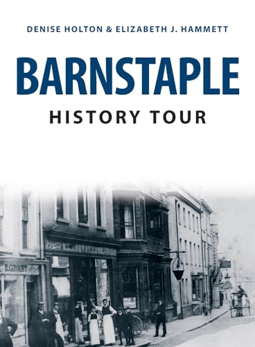 Book cover featuring a vintage street scene of Barnstaple, England.