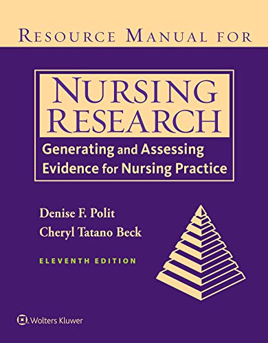 Book cover for "Nursing Research" manual, eleventh edition, with a tree graphic.