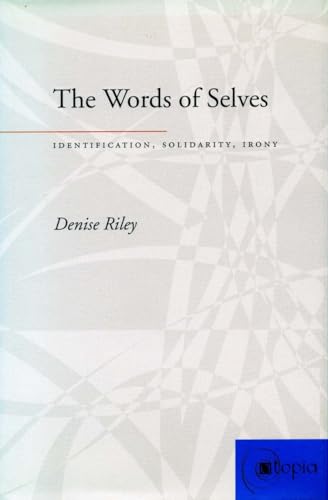 Book cover: "The Words of Selves" by Denise Riley, with geometric pattern.