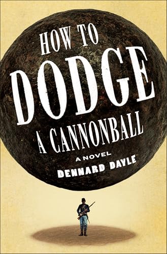 Book cover: large cannonball looms over a small figure with a rifle.