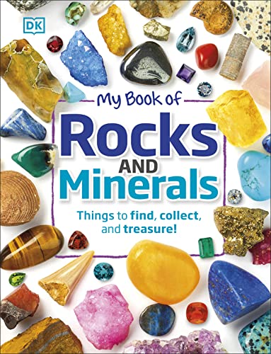Book cover featuring colorful rocks and minerals arranged around the title.