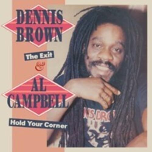 Dennis Brown with dreadlocks, album cover for "Exit & Hold You Corner.