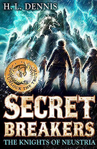 Book cover: group silhouetted against stormy mountains and a winged seal.