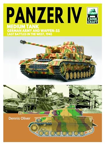 Panzer IV medium tank book cover, featuring a camouflaged tank and historical photos.