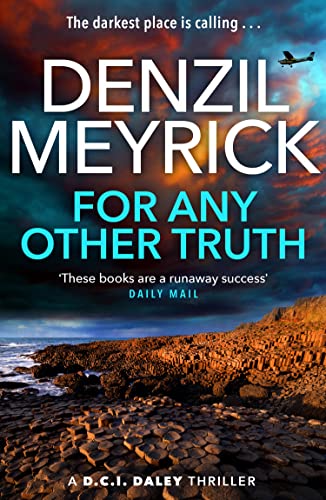 Book cover: “For Any Other Truth” by Denzil Meyrick, coastal landscape.