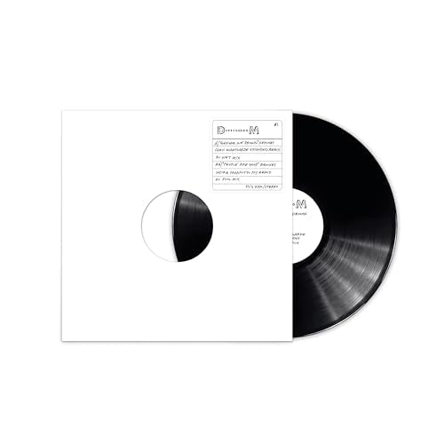 Depeche Mode vinyl record with black and white split design.