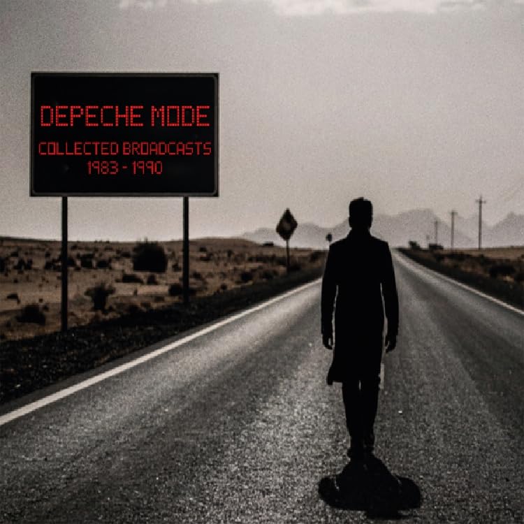 Depeche Mode album cover: man walking down a desert road.