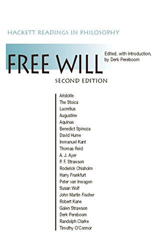 Book cover for "Free Will," a philosophy anthology, second edition.