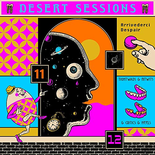 CD cover for Desert Sessions Volumes 11 & 12, surreal artwork.