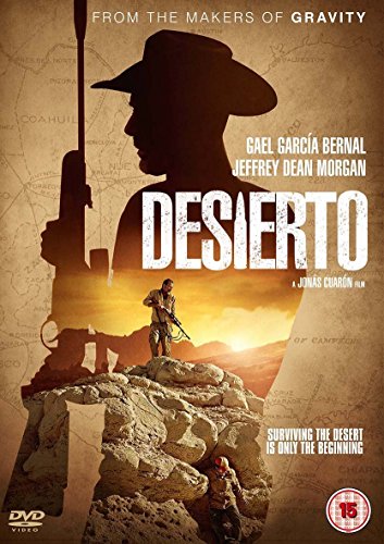 Desierto" DVD cover featuring men with rifles in a desert landscape.