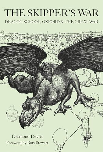 Book cover: a dragon flies over Oxford city skyline.