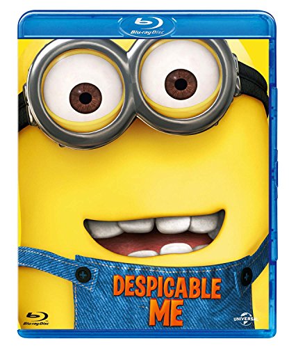 Despicable Me" Blu-ray case featuring a large, smiling Minion character.