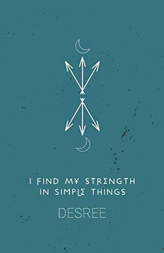 Book cover with white geometric design, crescent moons, and title text.