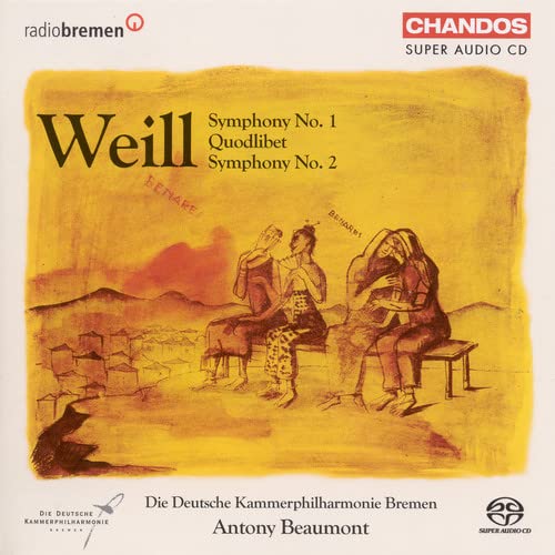 CD cover for Weill symphonies featuring a sketched landscape and figures.