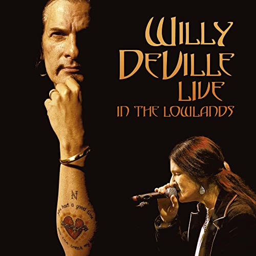 Willy Deville album cover featuring a portrait and singer with microphone.