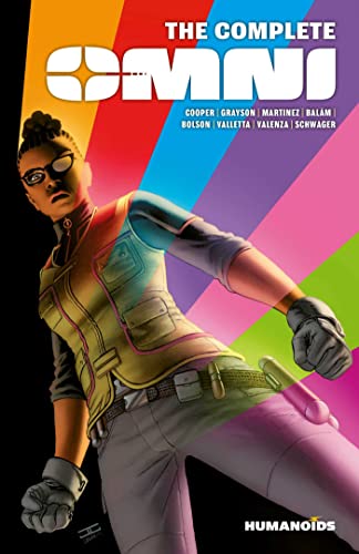 Book cover: "The Complete Omni" featuring a woman in futuristic attire.