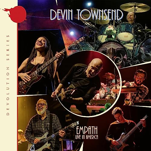 Devin Townsend “Empath” CD cover featuring musicians performing live on stage.