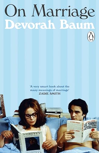 Book cover: “On Marriage” by Devorah Baum, featuring a couple reading.