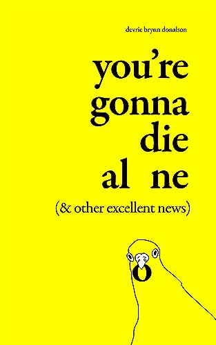 Yellow book cover with black text and a cartoon bird illustration.