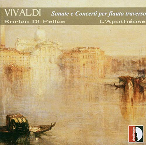 Vivaldi CD cover featuring a serene, yellow-toned painting of a Venetian canal scene.