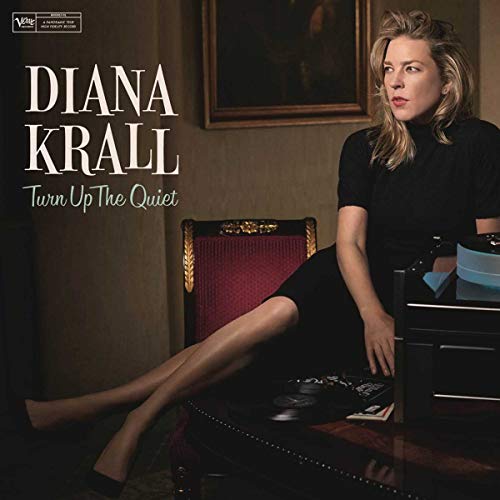 Diana Krall album cover featuring a seated woman and record player.