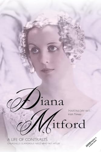 Book cover featuring a portrait of Diana Mitford against stone statues.