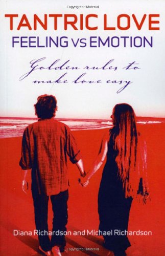 Book cover: "Tantric Love" with a couple walking hand-in-hand on a beach.