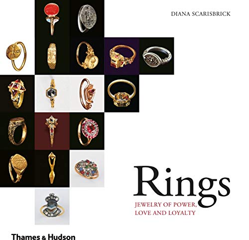 Book cover displaying a grid of antique and ornate gold rings.