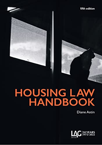 Book cover: "Housing Law Handbook" fifth edition, with window and silhouette.
