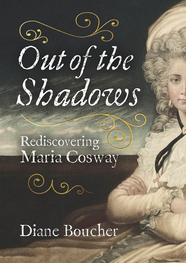 Book cover featuring a portrait of Maria Cosway with ornate script.
