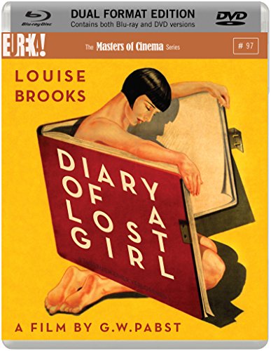“Diary Of A Lost Girl” Blu-ray cover with a woman emerging from a book.