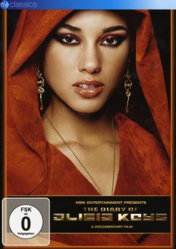 DVD cover for "The Diary of Alicia Keys" featuring a close-up of the artist.