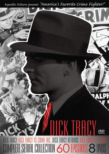 Dick Tracy DVD cover featuring a detective in a fedora, black and white.