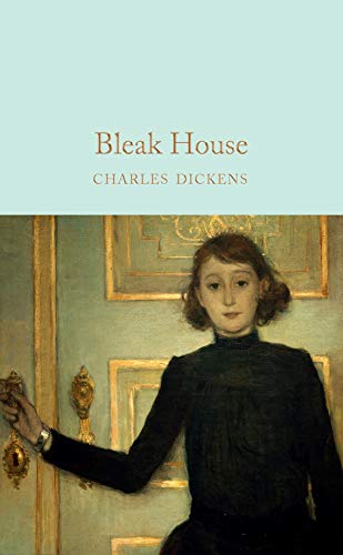 Book cover of "Bleak House" featuring a portrait of a young woman.