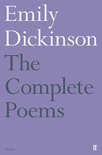 Purple book cover with white text: "Emily Dickinson, The Complete Poems".