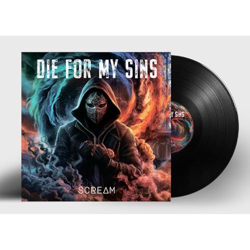 Die For My Sins" vinyl record with hooded figure album art.